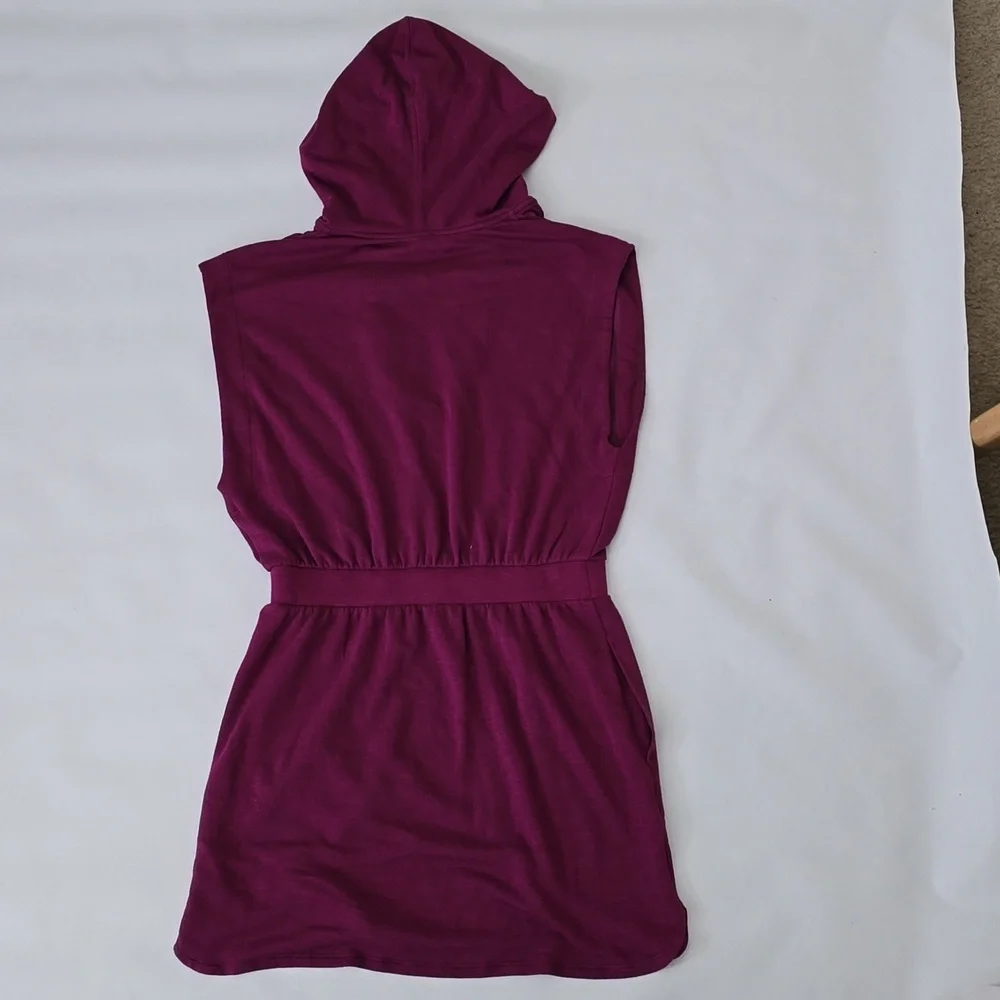 Anthropologie Daily Practice Komi Hooded Mini Lounge Dress - Picture 8 of 8